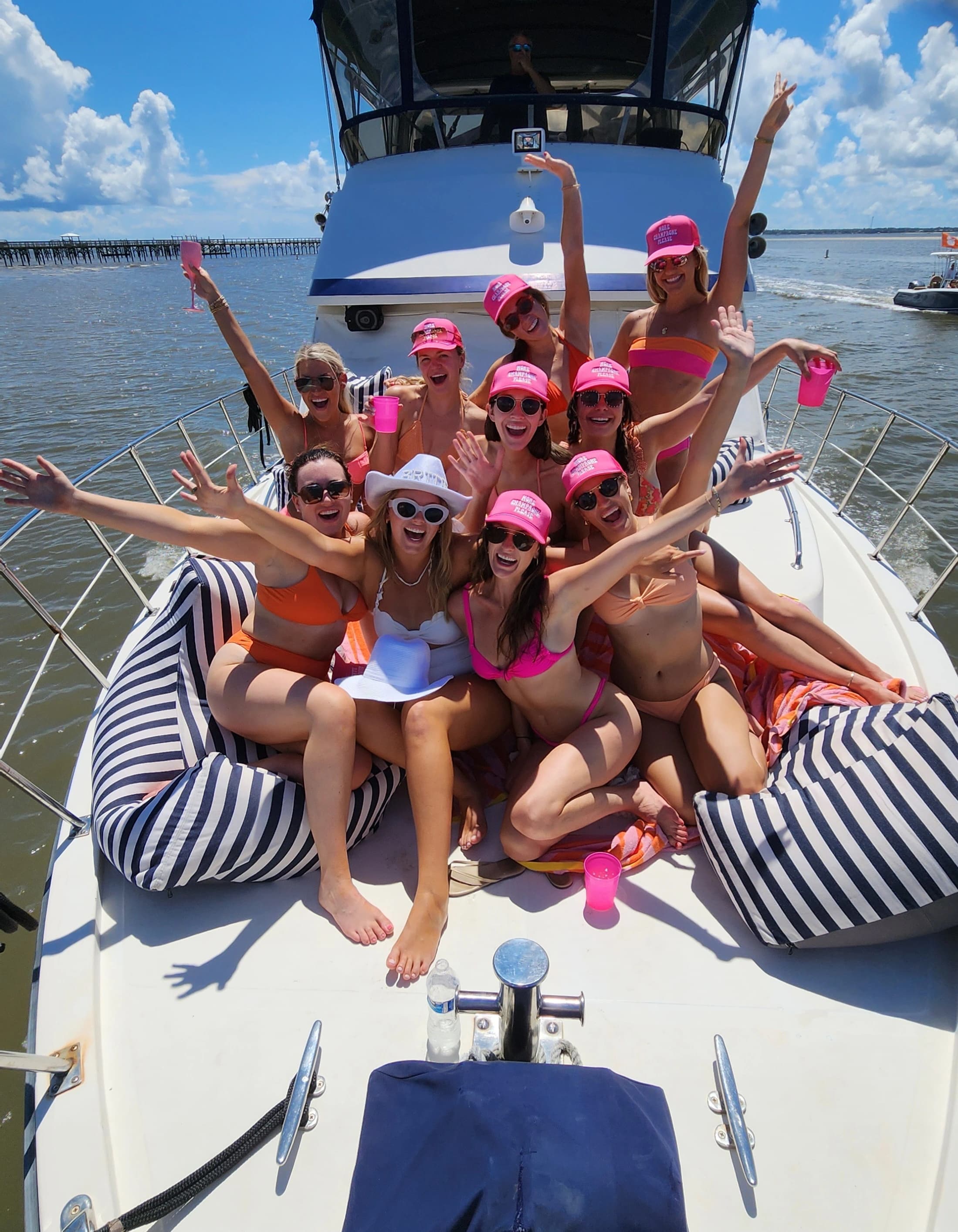 Bachelorette Party with Southern Wonder Yacht Charters in Charleston, South Carolina