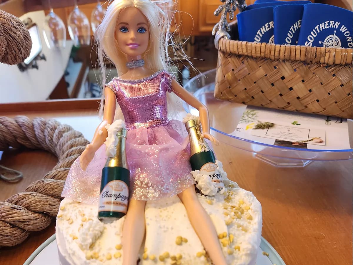 Private birthday yacht celebration with friends on Charleston Harbor
