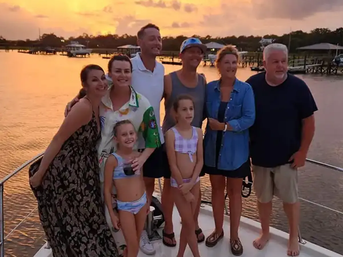 Family celebrating aboard Southern Wonder Yacht