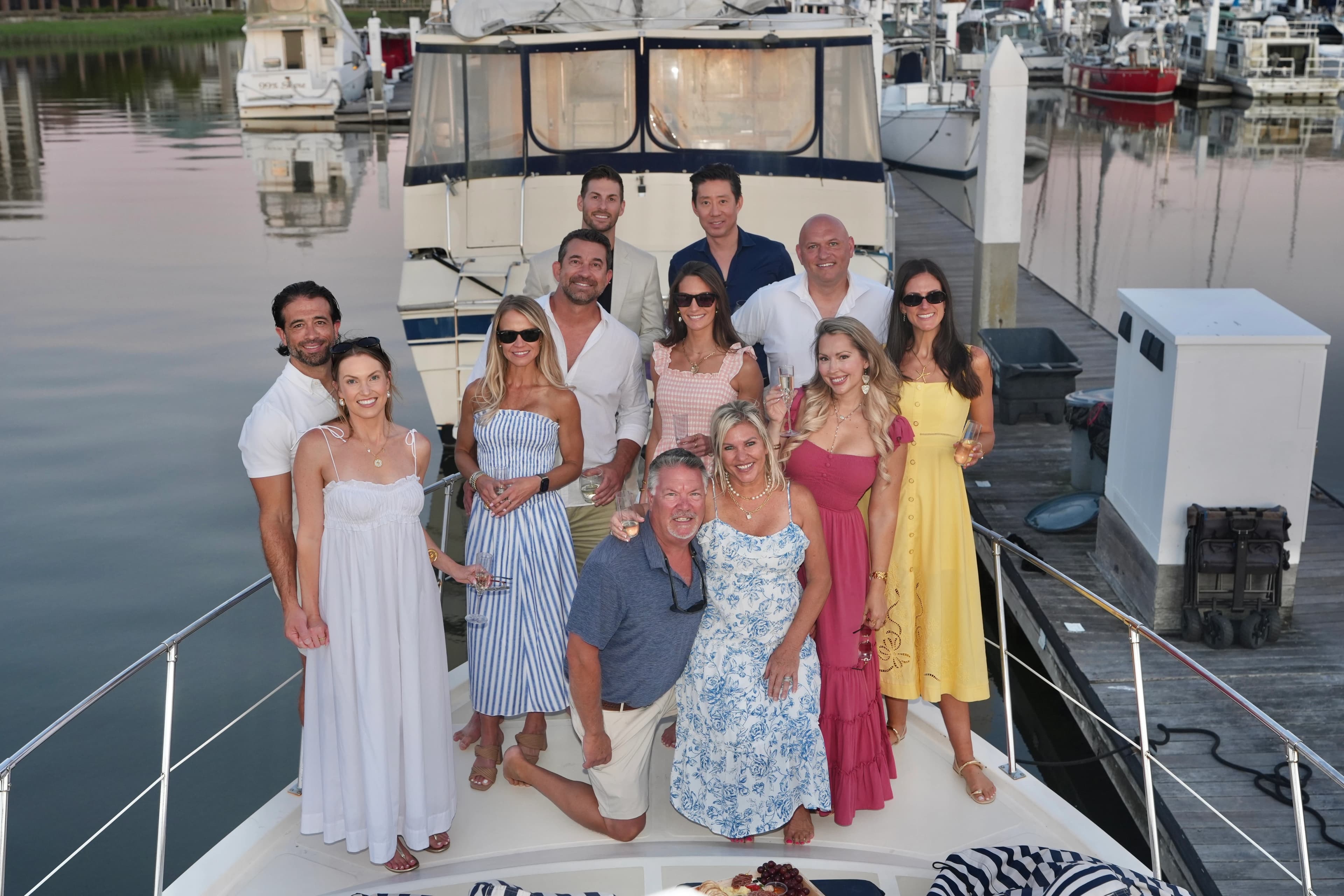 Golden-hour special occasion cruise on Charleston Harbor